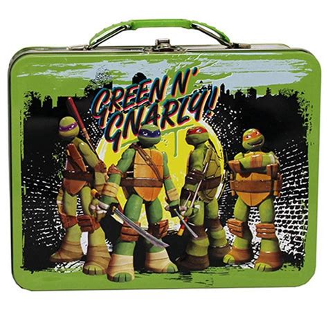 tmnt metal lunch box|ninja turtle lunch box metal.